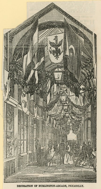 Dekorasjon av Burlington Arcade av English School