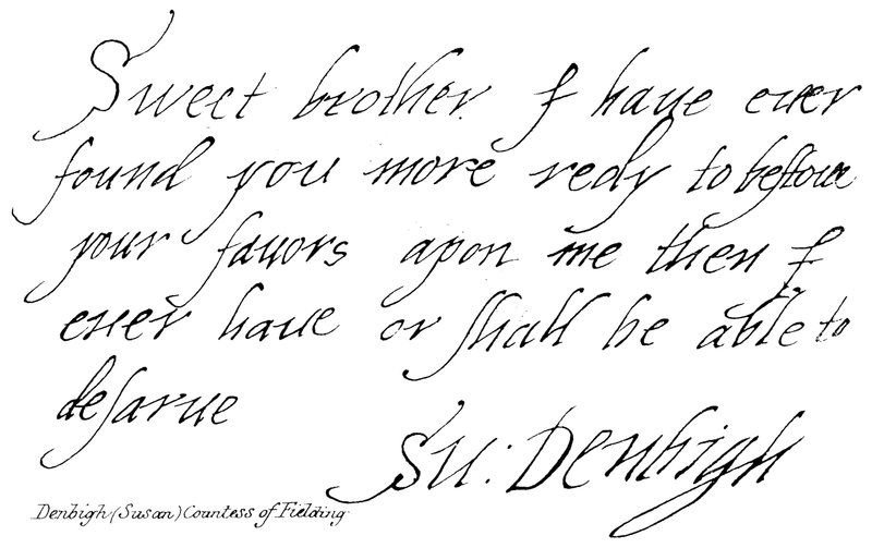 Denbigh (Susan) grevinne av Fielding av English School