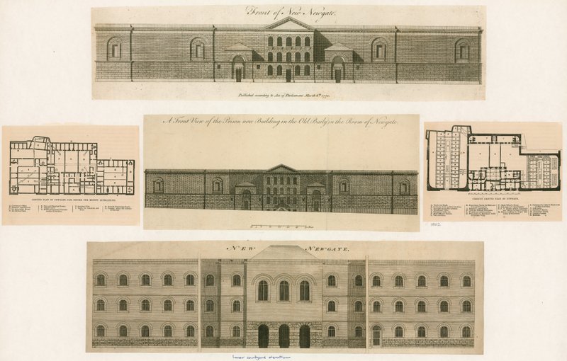 Design for Newgate fengsel av English School