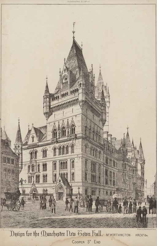 Design for Manchester New Town Hall av English School