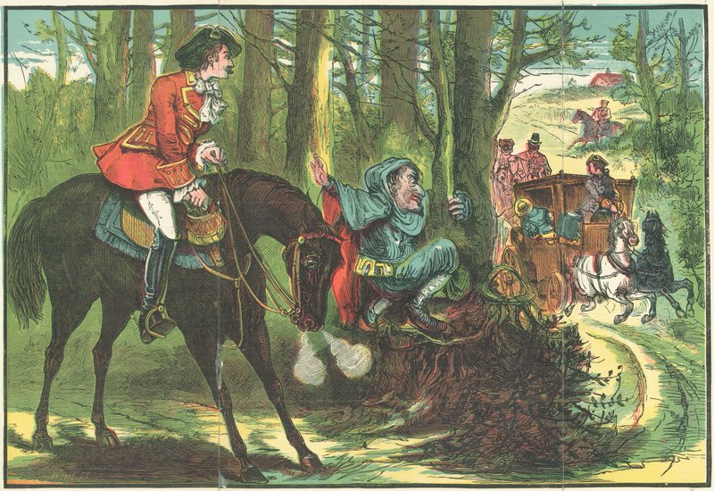 Dick Turpin og den blå dvergen forhindrer en grusom forbrytelse av English School
