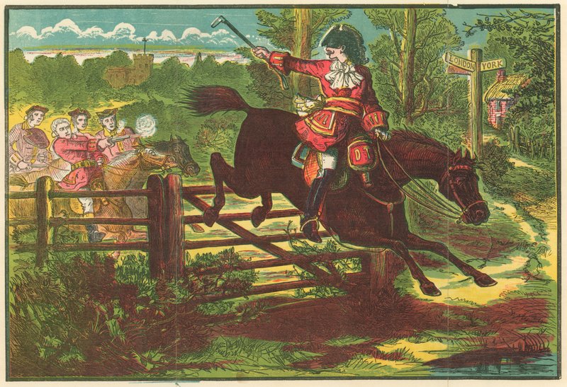 Dick Turpin trosser Bow Street-løperne av English School