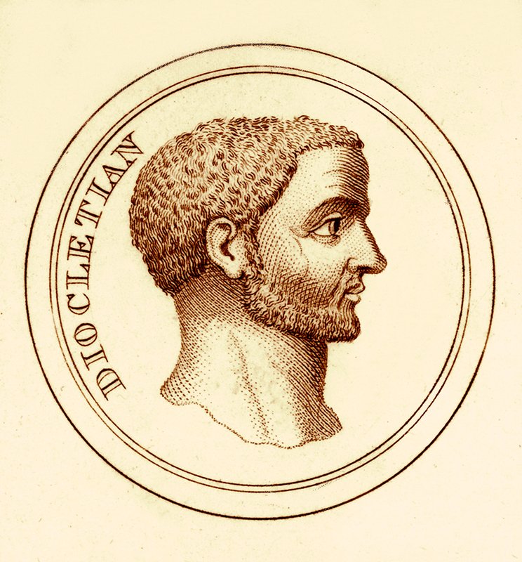Dicoletian, illustrasjon fra The Universal Historical Dictionary av George Crabb, utgitt 1825 (digitalt forbedret bilde) av English School