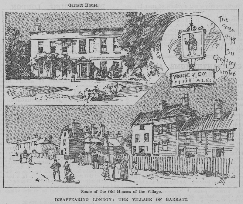 London som forsvinner: landsbyen Garratt (gravering) av English School