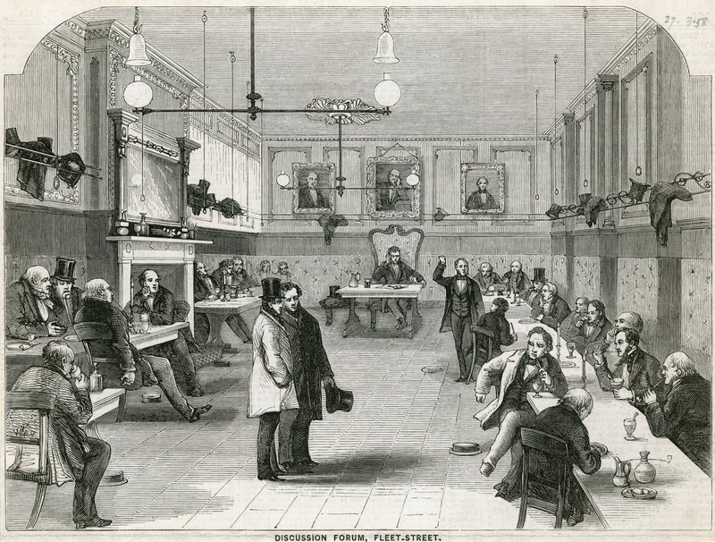 Diskusjonsforum, Fleet Street, London av English School