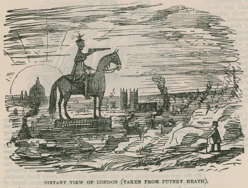 Fjern utsikt over London (tatt fra Putney Heath) av English School