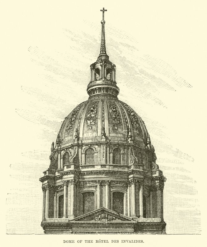 Kuppelen til Hotel des Invalides av English School