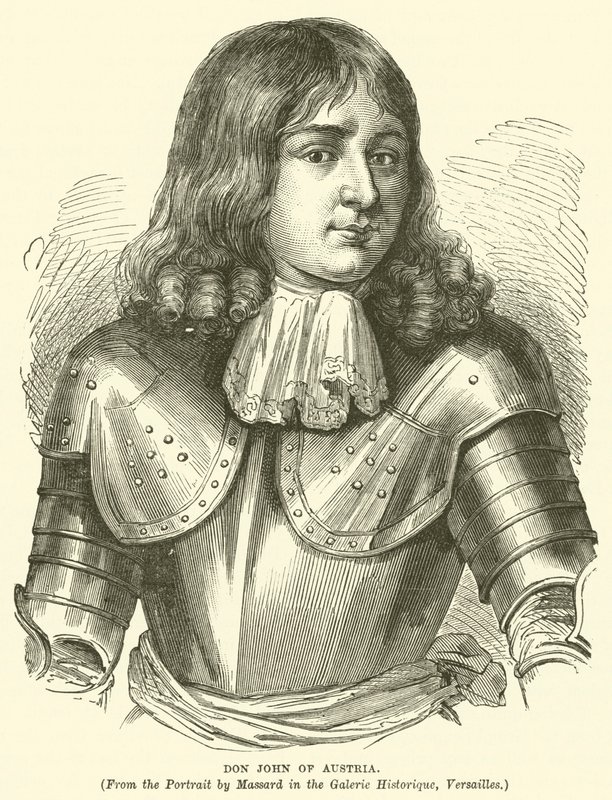 Don John av Østerrike (gravering) av English School