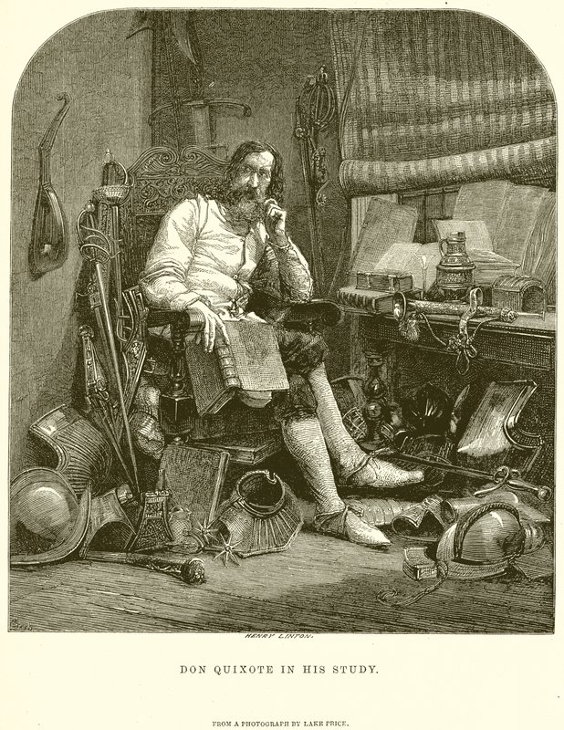 Don Quijote i sin studie av English School