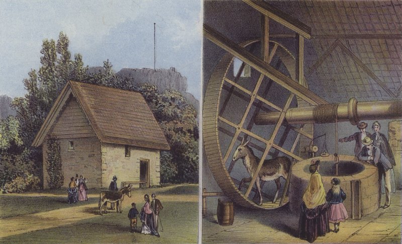 Donkey House and Well, Carisbrooke Castle av English School