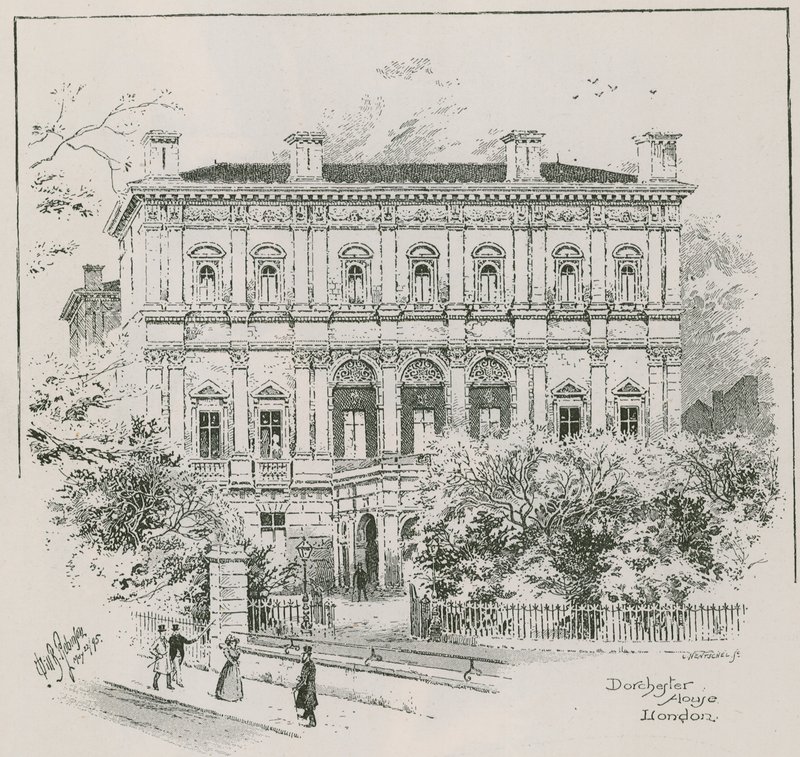 Dorchester House, Park Lane, London, boligen til Shahzada Nasrullah Khan av English School