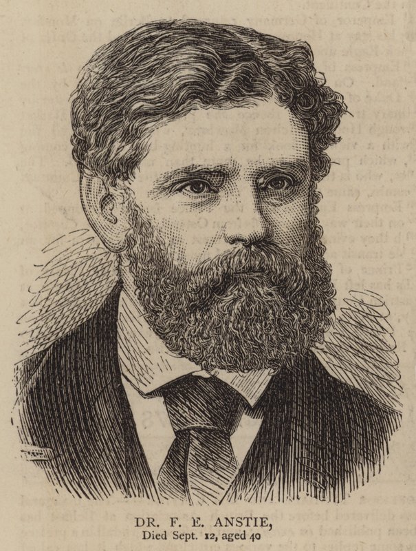 Dr F E Anstie (gravering) av English School
