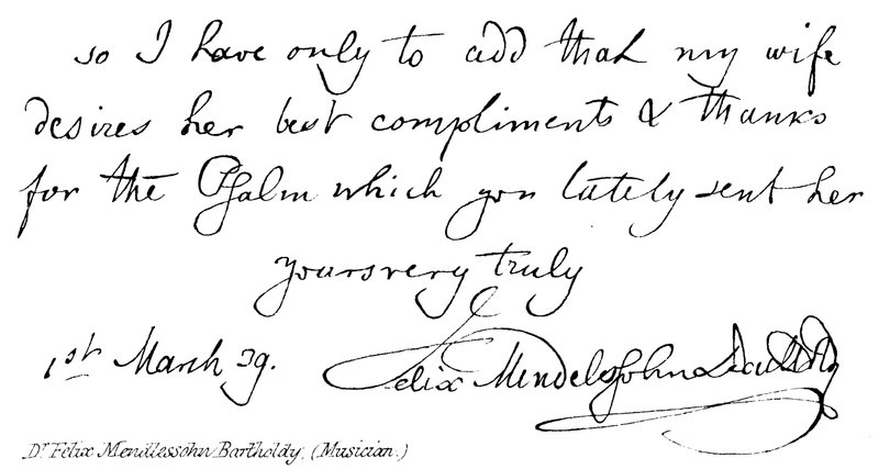 Dr Felix Mendelssohn Bartholdy, (musiker) av English School