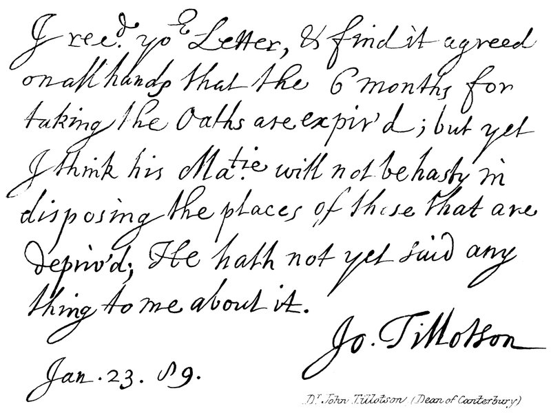 Dr John Tillotson, (dekan av Canterbury) av English School