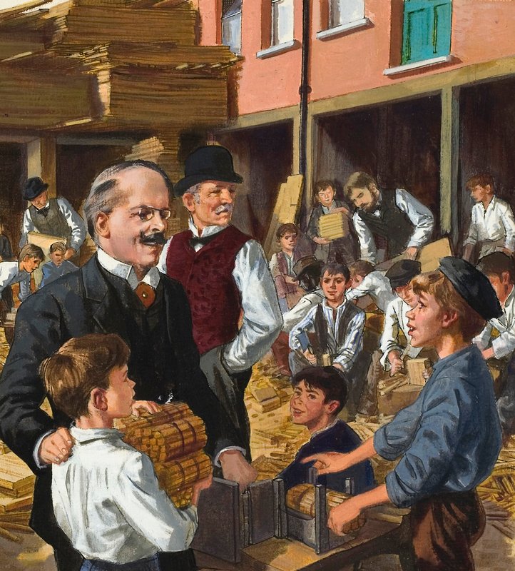 Dr. Thomas John Barnardo (1845-1905) (gouache på papir) av English School