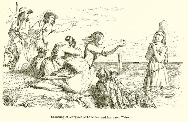 Drukning av Margaret MLauchlan og Margaret Wilson av English School