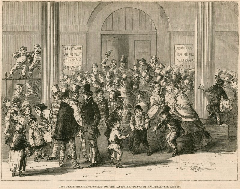 Drury Lane Theatre, London - engasjerende for Pantomime av English School