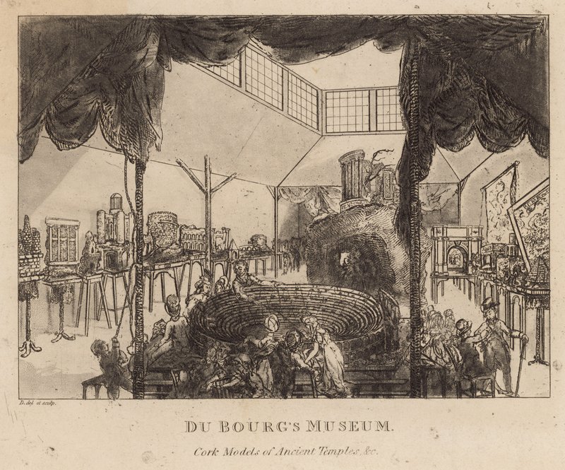 Du Bougs Museum, korkmodeller av gamle templer av English School