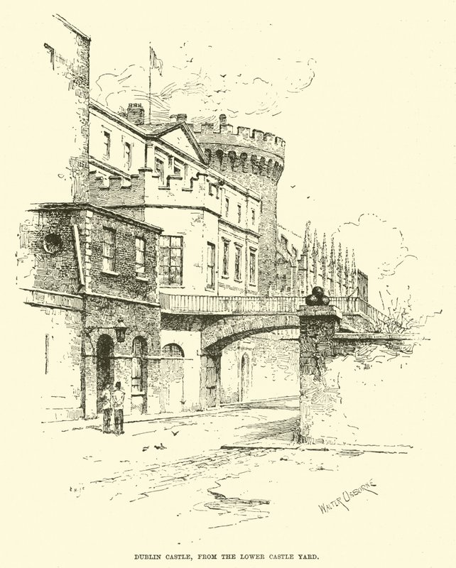 Dublin Castle, fra Lower Castle Yard av English School