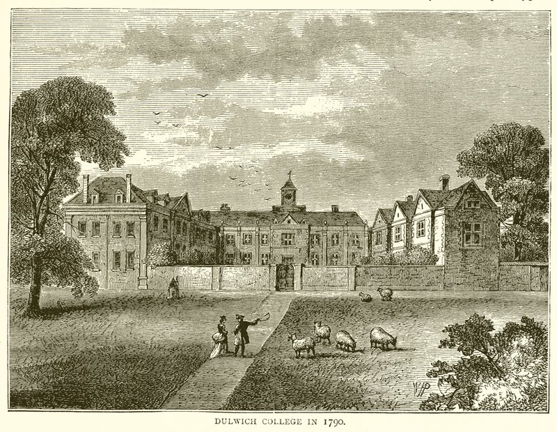 Dulwich College i 1790 av English School