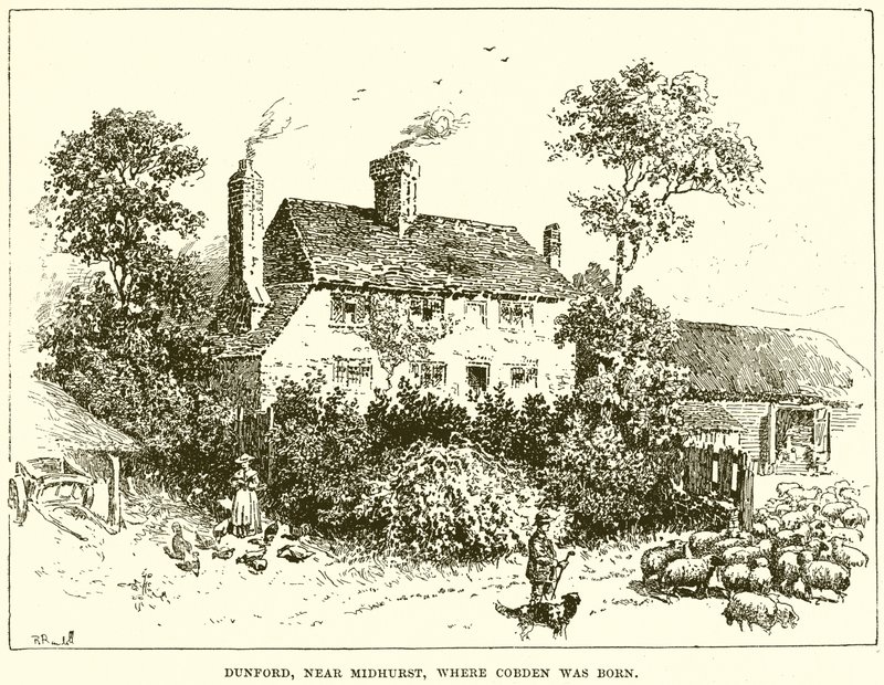 Dunford, nær Midhurst, der Cobden ble født av English School
