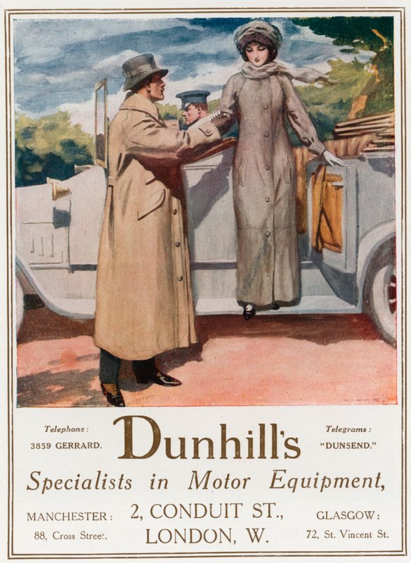 Dunhills, spesialister på motorutstyr, 2 Conduit Street av English School