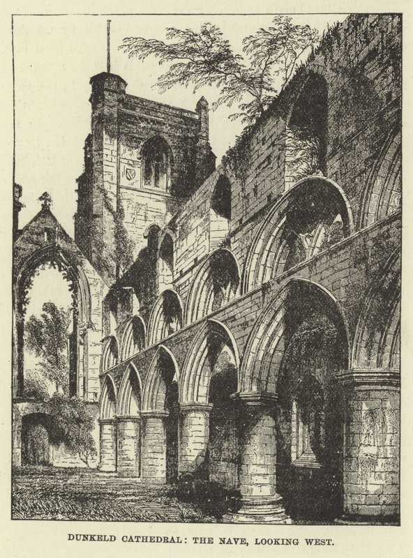 Dunkeld Cathedral, Nave, med utsikt mot vest av English School