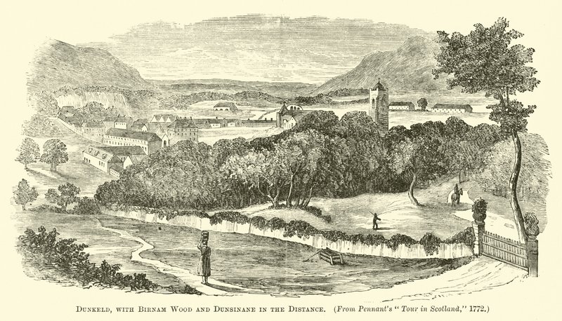 Dunkeld, med Birnam Wood og Dunsinane i det fjerne av English School