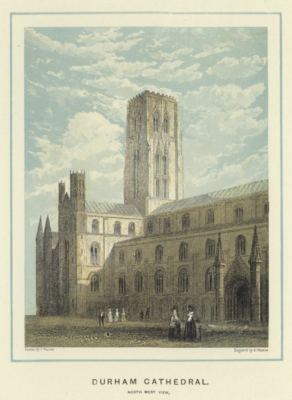 Durham Cathedral, utsikt mot nordvest av English School