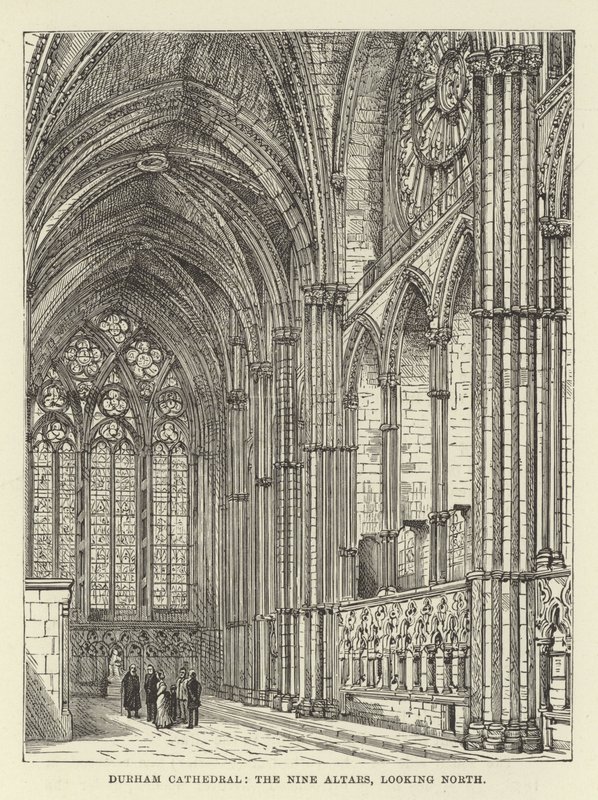 Durham Cathedral, de ni altrene, ser nordover av English School