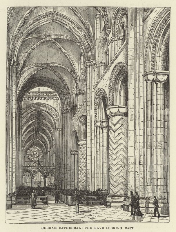Durham Cathedral, skipet ser østover av English School