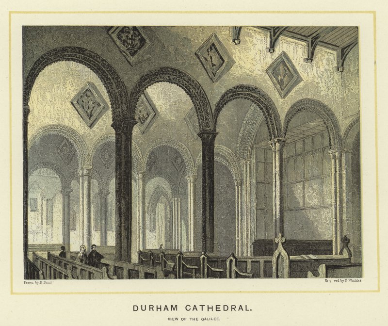 Durham Cathedral, utsikt over Galilea av English School