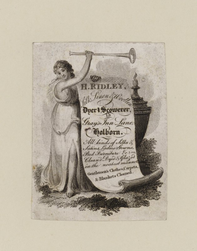 Dyer and Scowerer, H Ridley, byttekort av English School