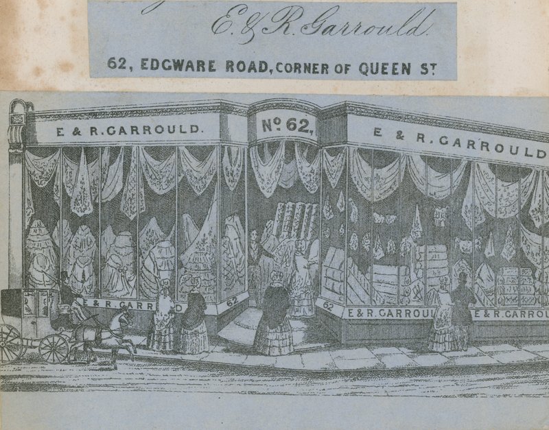 E & R Garrould, 62 Edgware Road, Corner of Queen Street, London av English School