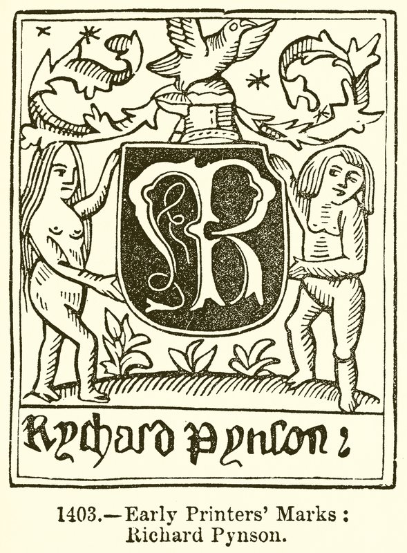 Tidlige skriveremerker: Richard Pynson av English School