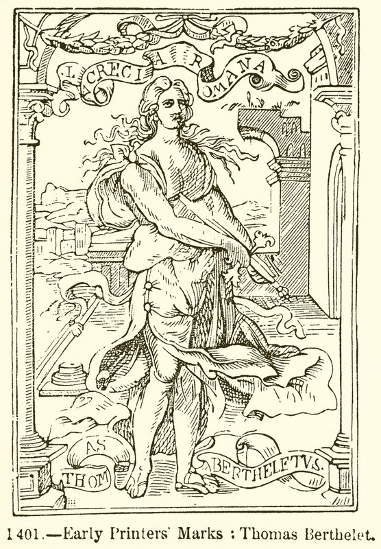 Tidlige trykkermerker: Thomas Berthelet av English School