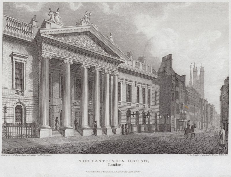 East-India House på Leadenhall Street av English School