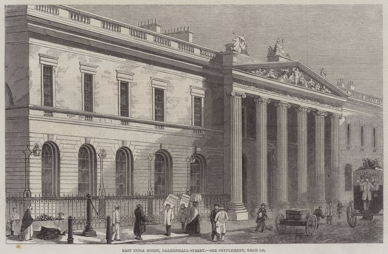 East India House, Leadenhall-Street (gravering) av English School