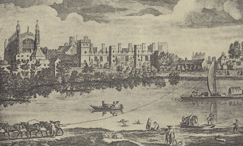 East View of the College, 1742 (gravyr) av English School