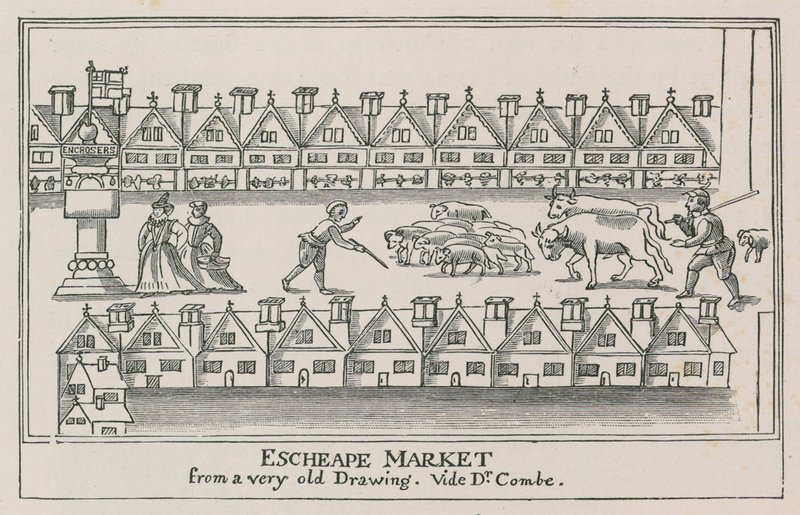 Eastcheap, rundt 1598 av English School