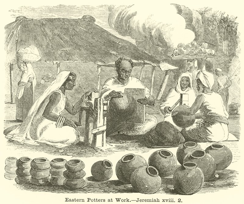Eastern Potters at Work, Jeremiah, xviii, 2 av English School