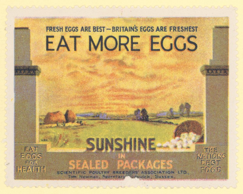 Spis flere egg, 1930-tallet av English School