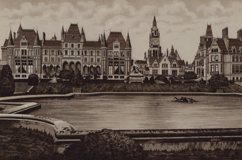 Eaton Hall, østfronten av English School