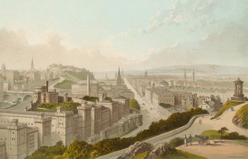 Edinburgh fra Calton Hill av English School