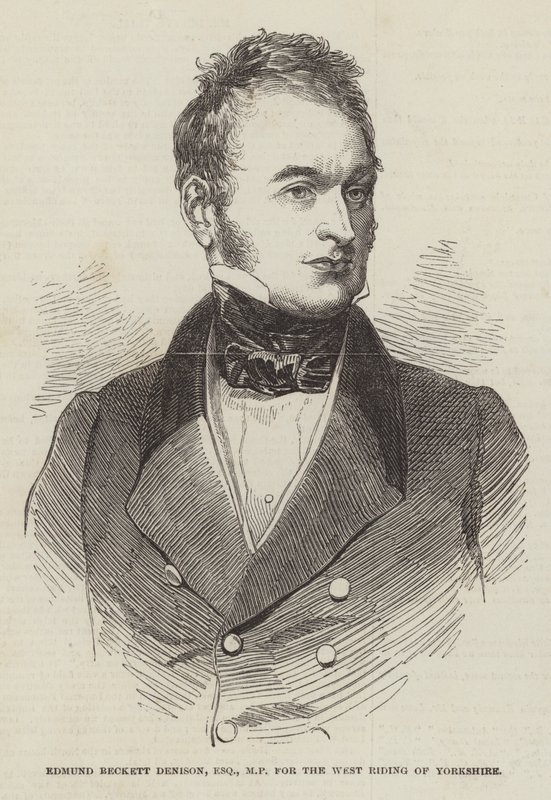 Edmund Beckett Denison, Esquire, MP, for West Riding of Yorkshire av English School