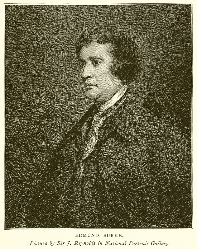 Edmund Burke av English School
