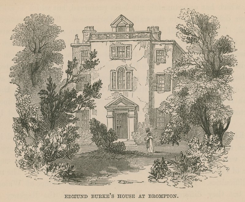 Edmund Burkes House i Brompton, London av English School