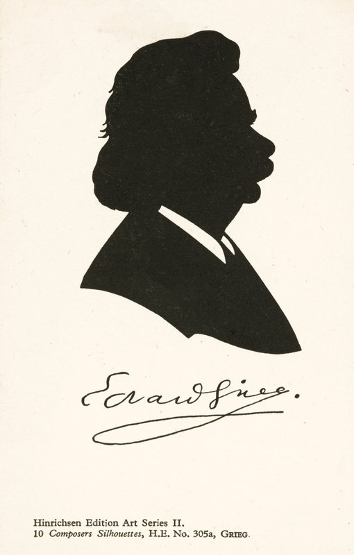 Edvard Grieg , norsk komponist (litho) av English School