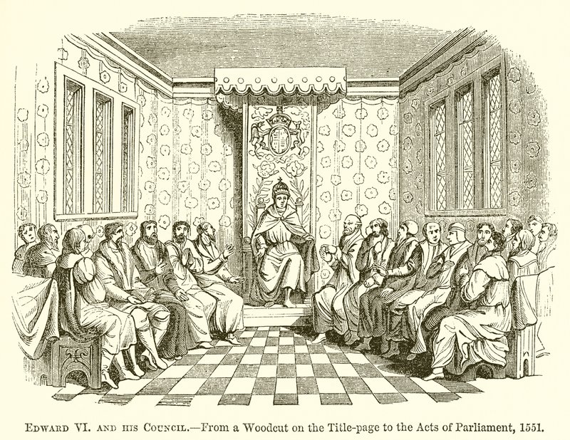 Edward VI og hans råd av English School