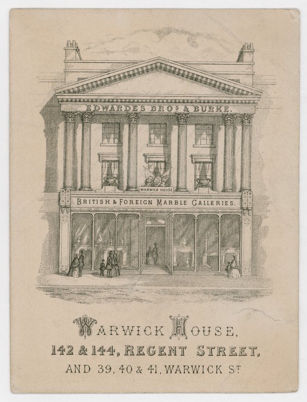 Edwardes Brothers & Burke, handelskort av English School